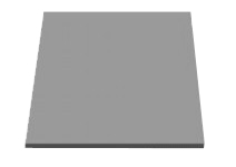 Термоcтойкая резина для термопресса 20х30 см, толщина 8 мм, цвет серый