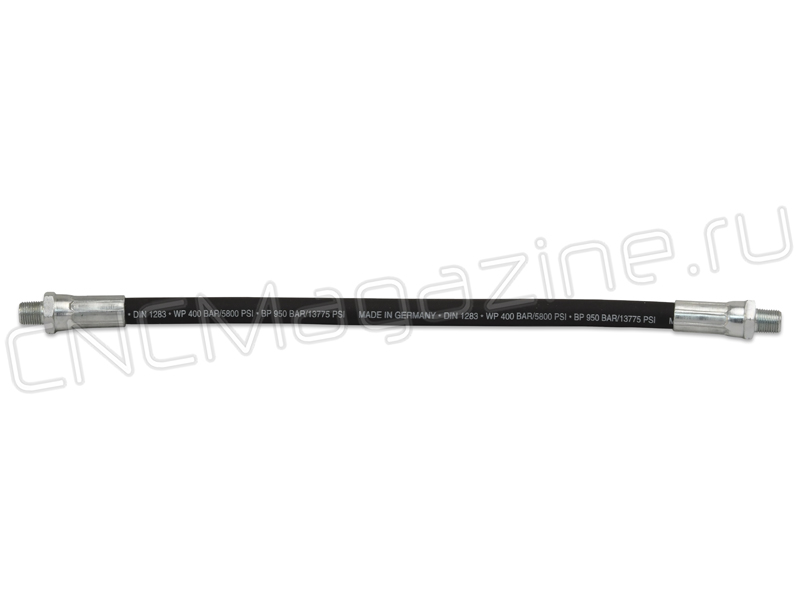 GR43700-GHC/HP-12/B Профессиональный сменный шланг для смазочных шприцев 300 мм, 400 атм., 1/8"BSPT