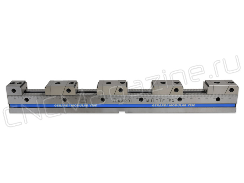 606T-1x600 Тиски станочные многоместные MultiFLEX с губками GRIP