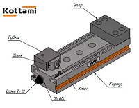 Остов (основание тисков) ТМ-260 Kottami