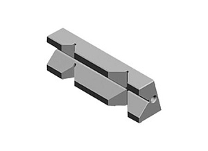 230F-3 Губка быстросменная закаленная призматическая тисков StandardFLEX 1А-3 GERARDI