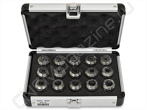 ER25G-15 шт Набор цанг с четырехгранником, DIN371, 0.008