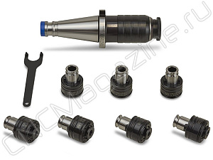 NT40-GT12-7 pcs Быстросменный резьбонарезной патрон с компенсацией по длине (набор)